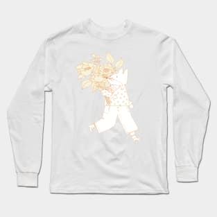 Fox and Flowers Long Sleeve T-Shirt